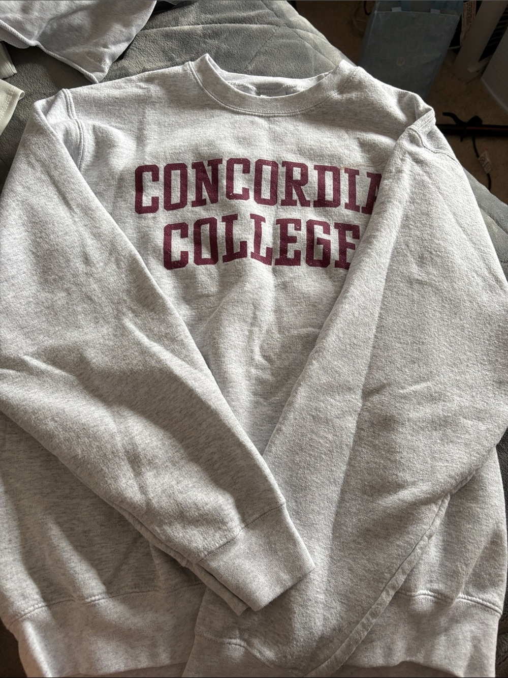 Concordia College Gray Crewneck Sweatshirt - Unbranded